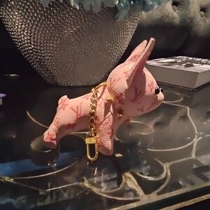 Luxury Pink Dog Keychain